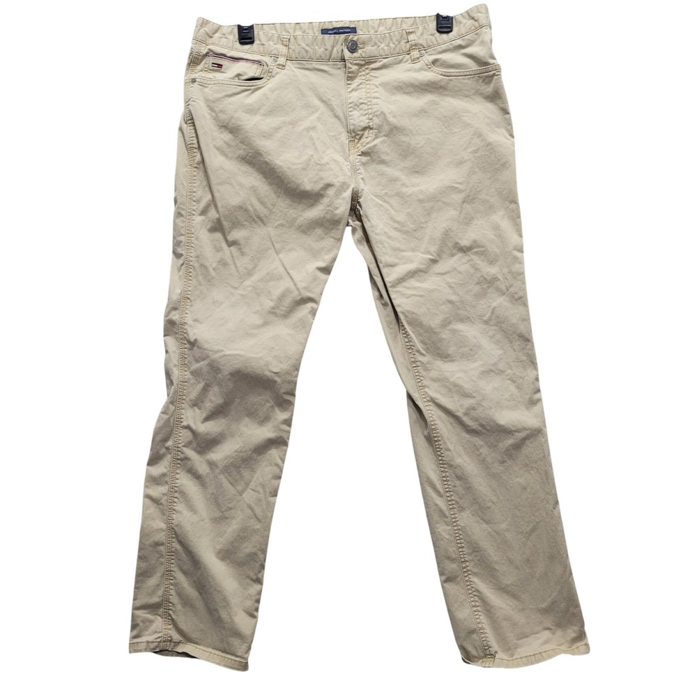 Tommy Hilfiger‎ Men Khaki Chino Pants Straight Fit Size 38x32